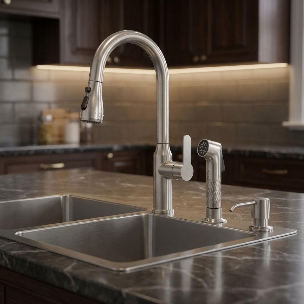 Stainless Steel Kitchen Sink (N02-808LX) thumbnail 6